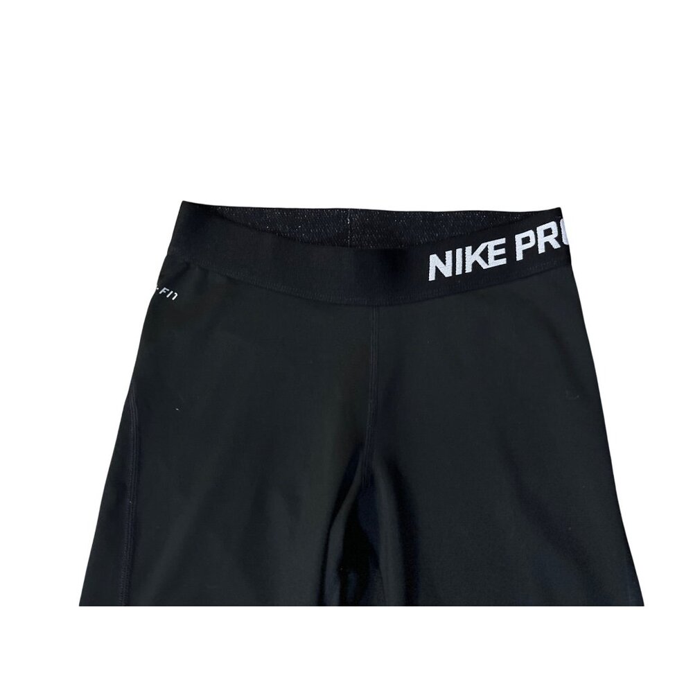 Nike Pro Capri Training Leggings Womens XS Black Dri-Fit Workout Pants Used - Picture 5 of 12
